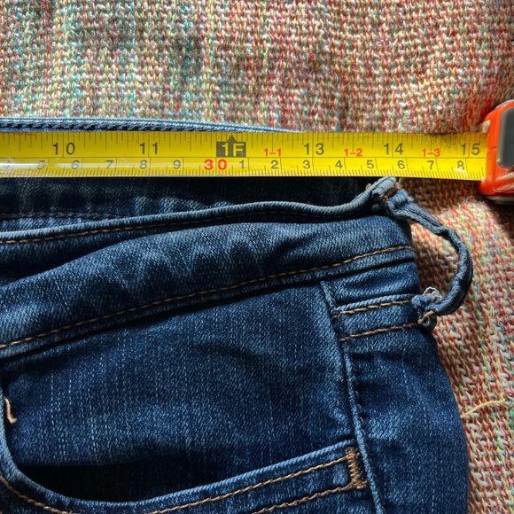 Hollister Blue Skinny Jeans Classic Fit SZ 25 Y2K Straight-Leg Pants Mid-Rise - Picture 11 of 12